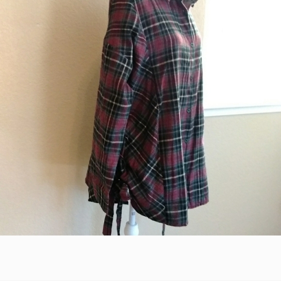 Weekend | Plaid Tunic/ Lace-up sides "NWT" - Picture 6 of 6